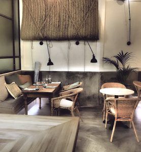 Reforma integral contract restaurante Triki-Trac. Patio Interior. Barcelona