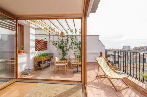 reforma vivienda sostenible. Barcelona. Patio Interior