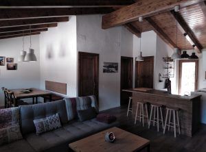 Reforma integral de 3 viviendas rurales. Patio Interior. La pobla de Lillet